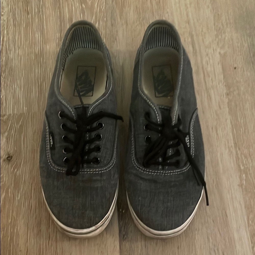 Vans Men's Charcoal Canvas Sneakers